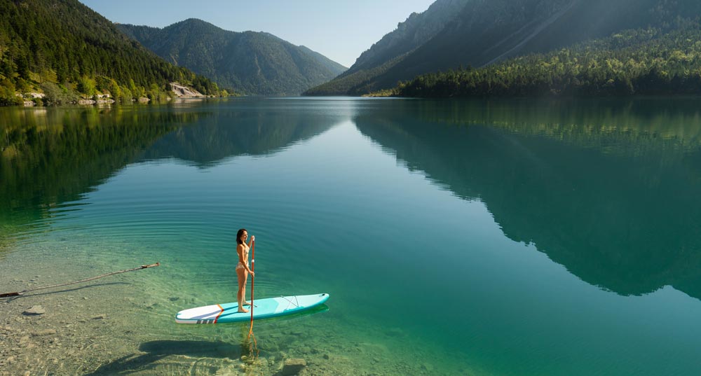 Stand-up Paddling auf See