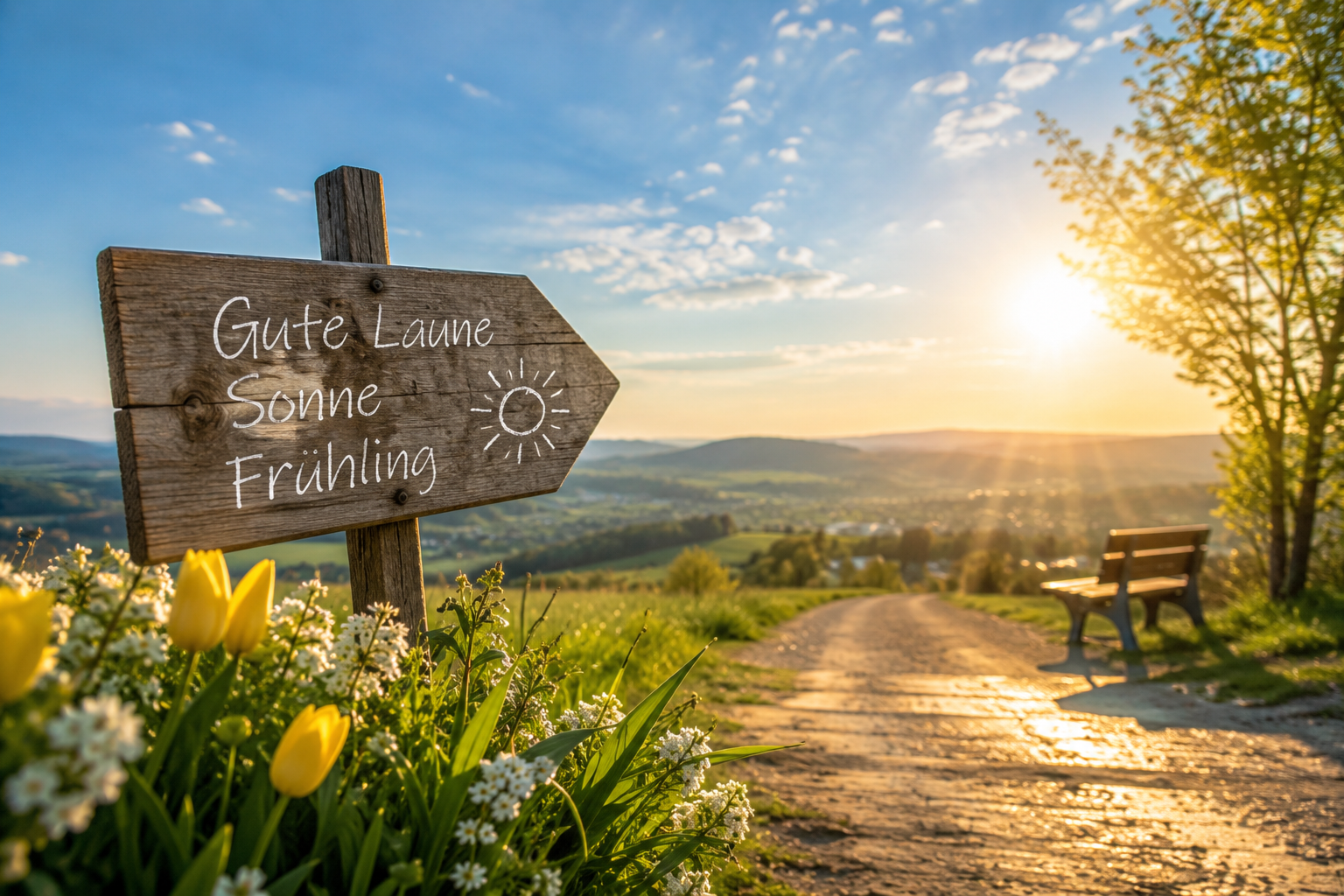 Sonniger Fr&uuml;hlingstag im Park